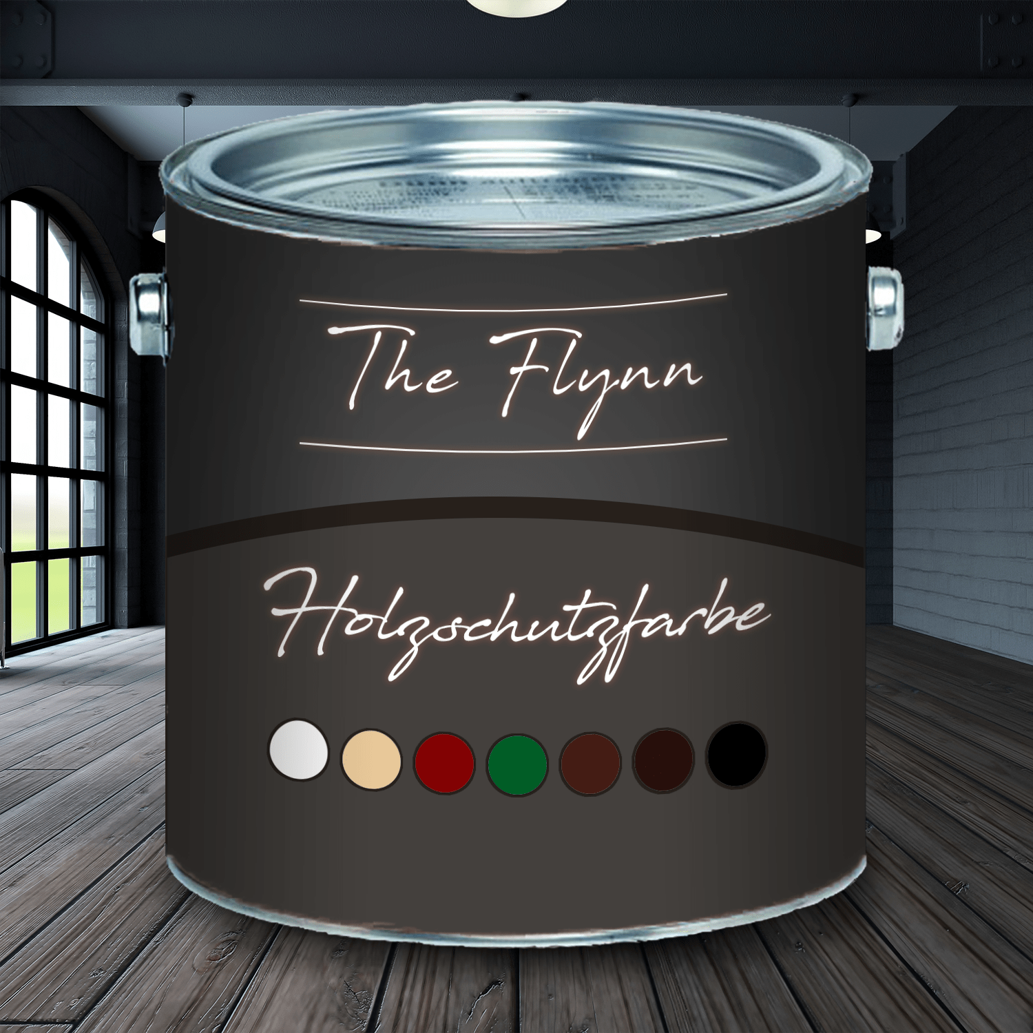 The Flynn PU Holzschutzfarbe - hochdeckende Wetterschutzfarbe - FARBENLÖWE